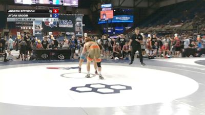 165 lbs Cons. Rd Of 64 - Andrew Peterson, California vs Aydan Groom, Iowa