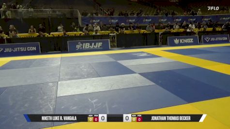 Jonathan Thomas Becker vs Niketh Luke R. Vangala 2026 Pan Jiu Jitsu IBJJF Championship
