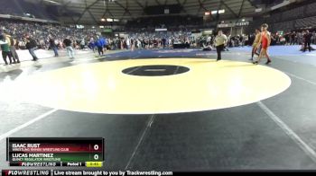 132 lbs Quarterfinal - Lucas Martinez, Quincy Regulator Wrestling vs Isaac Rust, Wrestling Rhinos Wrestling Club