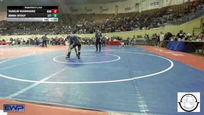 130 lbs Round Of 16 - Yaselin Rodriquez, Hennessey Middle School Girls vs Jenna Stout, Little Axe Takedown Club