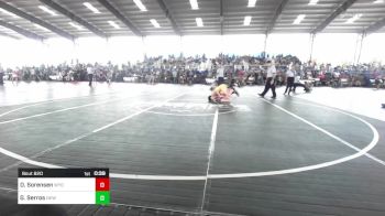 113 lbs Consi Of 8 #2 - Dylan Sorensen, Wyoming Unattached vs Gabriel Serros, New Mexico Bad Boyz