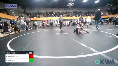 58 lbs Semifinal - Kyler Clement, Madill Takedown vs Truett Hall, Husky Wrestling Club