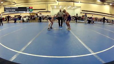 125 lbs Champ. Round 1 - Landon Johnson, Albion College vs Gavyn Grim, Wilmington College