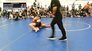 61 lbs Rr Rnd 1 - Chloe Zacherl, Lady Warriors United - W vs Amanda Lillie, Charlies Angels- W