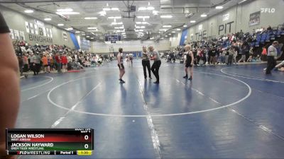 130 lbs Cons. Round 2 - Logan Wilson, West Jordan vs Jackson Hayward, Orem Tiger Wrestling