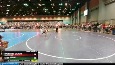 100 lbs Cons. Round 2 - Kona Rigney, Lassen vs Mackenzie Gilbert, Modesto High