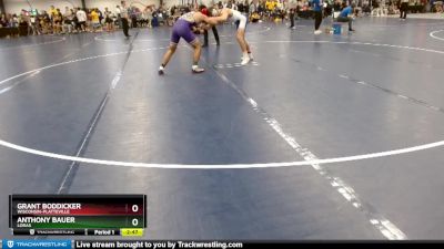 Silver 157 lbs Champ. Round 2 - Anthony Bauer, Loras vs Grant Boddicker, Wisconsin-Platteville