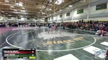 182 lbs Quarterfinal - Hugh Meyer, Dickinson Wrestling Club vs Rylan De Groot, Lone Wolf Wrestling Club