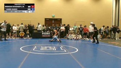 100 lbs Cons. Sub-semis - Brendan Dougherty, Jr., Malvern Wrestling Club vs James Danko, South Hills Wrestling Academy