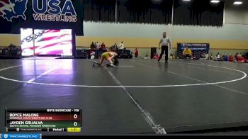 106 lbs Quarterfinal - Royce Malone, Monrovia Youth Wrestling Club vs Jayden Grijalva, South Central Punisher Wrestling