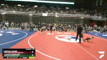 70 lbs Champ. Round 2 - Lincoln Gomez, Green River Grapplers Wrestling vs Carson Barnhart, Douglas Wrestling Club