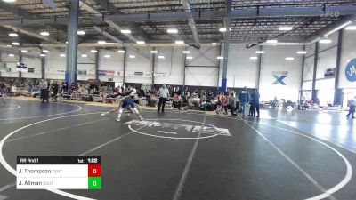 114 lbs Rr Rnd 1 - Josiah Thompson, Central Coast Most Wanted vs Josh Allman, South Medford Mat Club