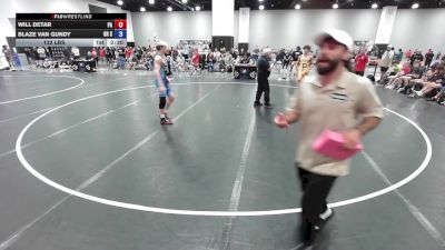 132 lbs Will Detar, Pennsylvania vs Blaze Van Gundy, Ohio Scarlet
