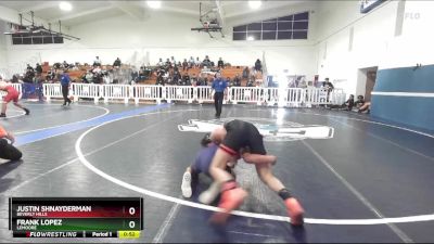 138 lbs Cons. Round 3 - Frank Lopez, Lemoore vs Justin Shnayderman, Beverly Hills