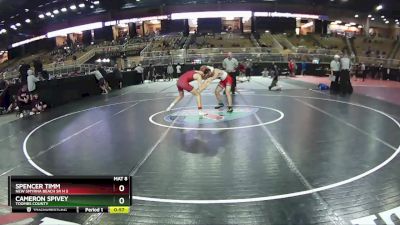 126 lbs Cons. Round 2 - Spencer Timm, New Smyrna Beach Sr H S vs Cameron Spivey, Toombs County