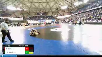 2A 132 Quarterfinal - Mason Acord, Rogers (Spokane) vs Brady Davis, W. F. West