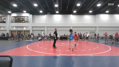 90-100 lbs Champ. Round 3 - Mikaela Brown, Roundtree Wrestling Academy vs Charlotte Rowell, Level Up Wrestling Center