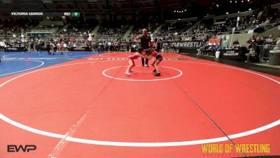 75 lbs Consi Of 8 #2 - Alaina Petro, Cowboy Wrestling Club vs Victoria Quiroz, Wolf Pack Wrestling Tx