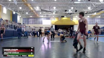 132 lbs 5th Place Match - Darwin Joaquin, St. Martin High School vs Braxton Sandlin, Saltillo