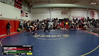 132 lbs Cons. Round 2 - Talon Flowers, Falcon vs Rhett Kempton, Grand Junction