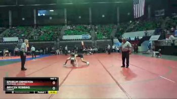 120 lbs Cons. Round 3 - Ephrum Ormiston, Southside, Gadsden vs Brycen Robbins, Corner