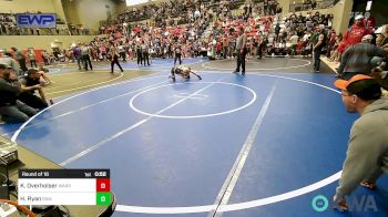 58 lbs Round Of 16 - Kyson Overholser, Warrior Wrestling Club vs Henry Ryan, Raw Wrestling Club