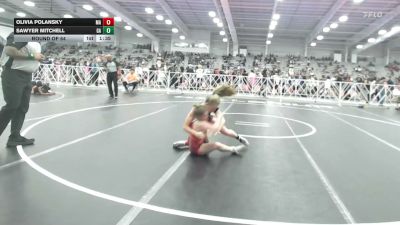 100 lbs Round Of 64 - Olivia Polansky, MA vs Sawyer Mitchell, GA