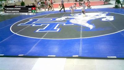 126 lbs Champ. Round 1 - Jackson Stoner, Daviess County vs Noah Simpson, Corbin