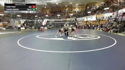 132 lbs Champ. Round 1 - Cody Falk, Effingham-Atchison Co Community Hs vs Kaden Sisson, Phillipsburg Hs