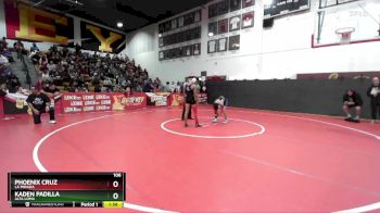 106 lbs Champ. Round 2 - Kaden Padilla, Alta Loma vs Phoenix Cruz, La Mirada