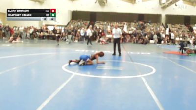 63-M lbs Consi Of 16 #1 - Elijah Johnson, Teaneck Wrestling vs Heavenly Chavez, Top Rank Hammers