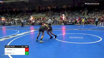 110 lbs Quarterfinal - JaKoby Petree, Cowboy WC vs Braden Strain, Berryhill Little Chiefs