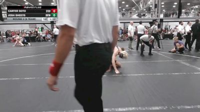 132 lbs Round 3 (6 Team) - Josh Sheets, Team Shutt Mau Mau vs Carter Soto, Steller Trained Caij Vanda