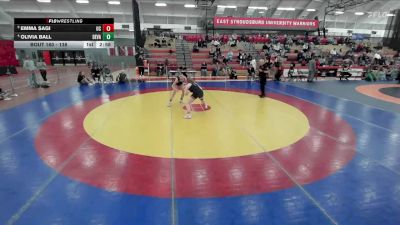 138 lbs 5th Place Match - Emma Sagi, Ursinus vs Olivia Ball, Delaware Valley