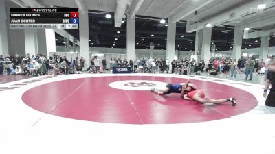 U20 Freestyle FS - 61 lbs Cons. Round 1 - Damien Flores, Hawks Wrestling Club vs Juan Cortes, Golden State Wrestling Club