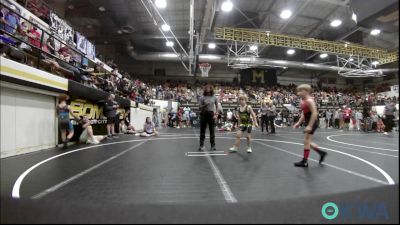 70-75 lbs Final - Tobias Roundtree, ARDMORE TAKEDOWN CLUB vs Riott Gates, Elgin Wrestling
