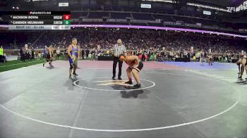 D1-285 lbs Champ. Round 1 - Camden Neumann, Clarkston HS vs Jackson Bovia, Byron Center HS
