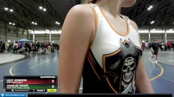 124 lbs Quarterfinal - Charlee Knapp, Middleton Middle School vs Lilly Johnson, East Minico Girls