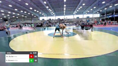 120 lbs Rr Rnd 3 - William Butler, Ride Out vs Gavin Brown, Midwest Monsters