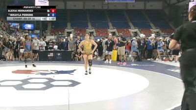120 lbs Champ. Rd Of 16 - Alexia Hernandez, California vs Mikayla Perkins, Indiana