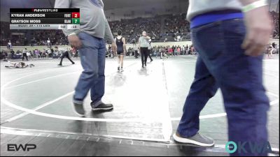 110 lbs Consi Of 16 #2 - Brady Gilles, Harrah Little League Wrestling vs Carson Bowline, Coweta Tiger Wrestling