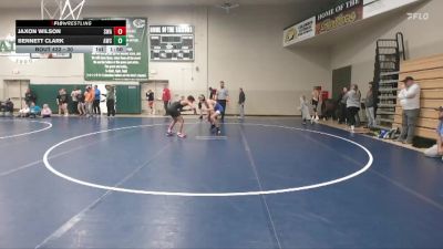 30 lbs Round 3 - Jaxon Wilson, Sebolt Wrestling Academy vs Bennett Clark, Anamosa Wrestling Club