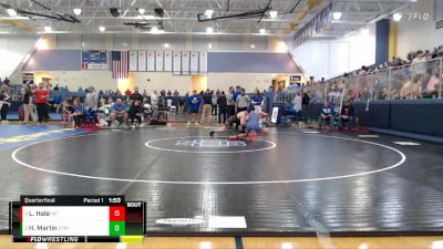 150 lbs Quarterfinal - Haydin Martin, St. Martin High School vs Luke Hale, North Pontotoc High School