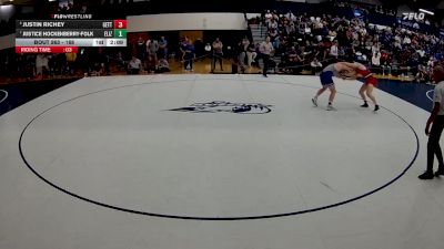165 lbs Cons. Semi - Justin Richey, Gettysburg vs Justice Hockenberry-folk, Elizabethtown