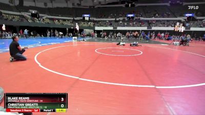 National 3-5 64 Cons. Round 3 - Blake Reams, Smithfield Youth Wrestling vs Christian Greatti, Midlothian Miners Wrestling Cl