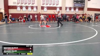 145-157 lbs Round 3 - Braeden Miller, Perry Meridian WC vs Brayden Dejesus, Perry Meridian WC