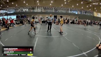 72 lbs Round 5 (6 Team) - Zane Gustafson, Jaguar Warriors vs Zavier Roye, Triangle WA