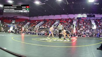 120 lbs Semifinals (8 Team) - Mason Haines, Dundee HS vs Cooper Prentice, Allegan HS