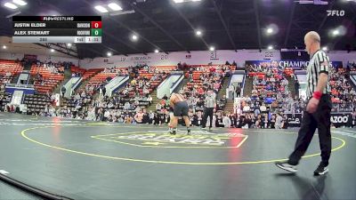 285 lbs Quarterfinals (8 Team) - Justin Elder, Davison HS vs Alex Stewart, Rockford HS