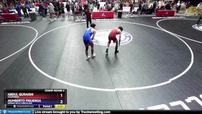 138 lbs Champ. Round 2 - Abdul Quraishi, California vs Humberto Figueroa, Spring Hills Wrestling